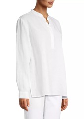 Eileen Fisher Linen Henley Top