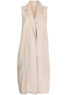 Eileen Fisher long-line sleeveless vest-jacket