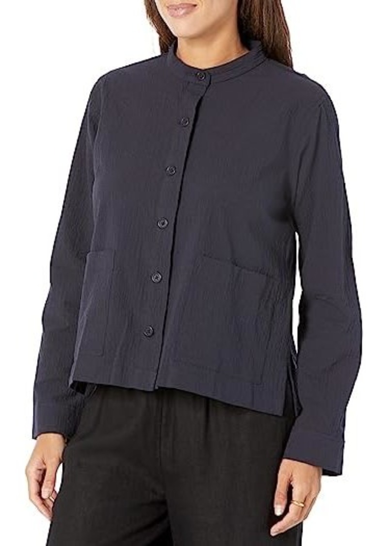 Eileen Fisher Mandarin Collar Jacket