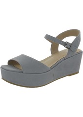 Eileen Fisher Mime Womens Nubuck Ankle Strap Platform Sandals