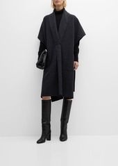 Eileen Fisher Missy Boiled Wool Oversized Poncho