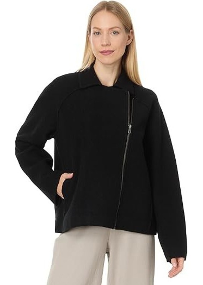 Eileen Fisher Moto Jacket With Zip Front