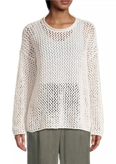 Eileen Fisher Net Cotton Sweater