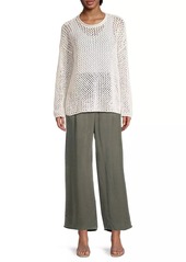 Eileen Fisher Net Cotton Sweater