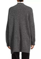 Eileen Fisher Open-Front Mohair-Wool Cardigan