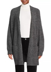 Eileen Fisher Open-Front Mohair-Wool Cardigan