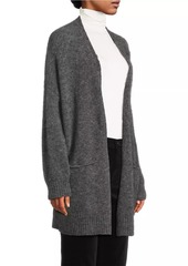 Eileen Fisher Open-Front Mohair-Wool Cardigan