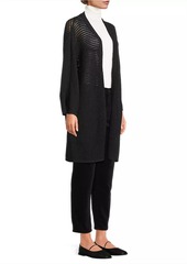 Eileen Fisher Open-Front Wool Cardigan