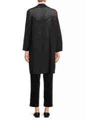 Eileen Fisher Open-Front Wool Cardigan