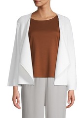 Eileen Fisher Organic Cotton & Recycled Nylon Open-Front Cardigan