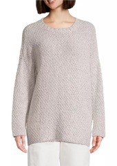 Eileen Fisher Organic Cotton-Knit Crewneck Sweater