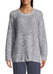 Eileen Fisher Oversized Cotton Crewneck Sweater