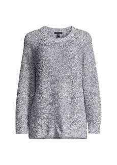 Eileen Fisher Oversized Cotton Crewneck Sweater