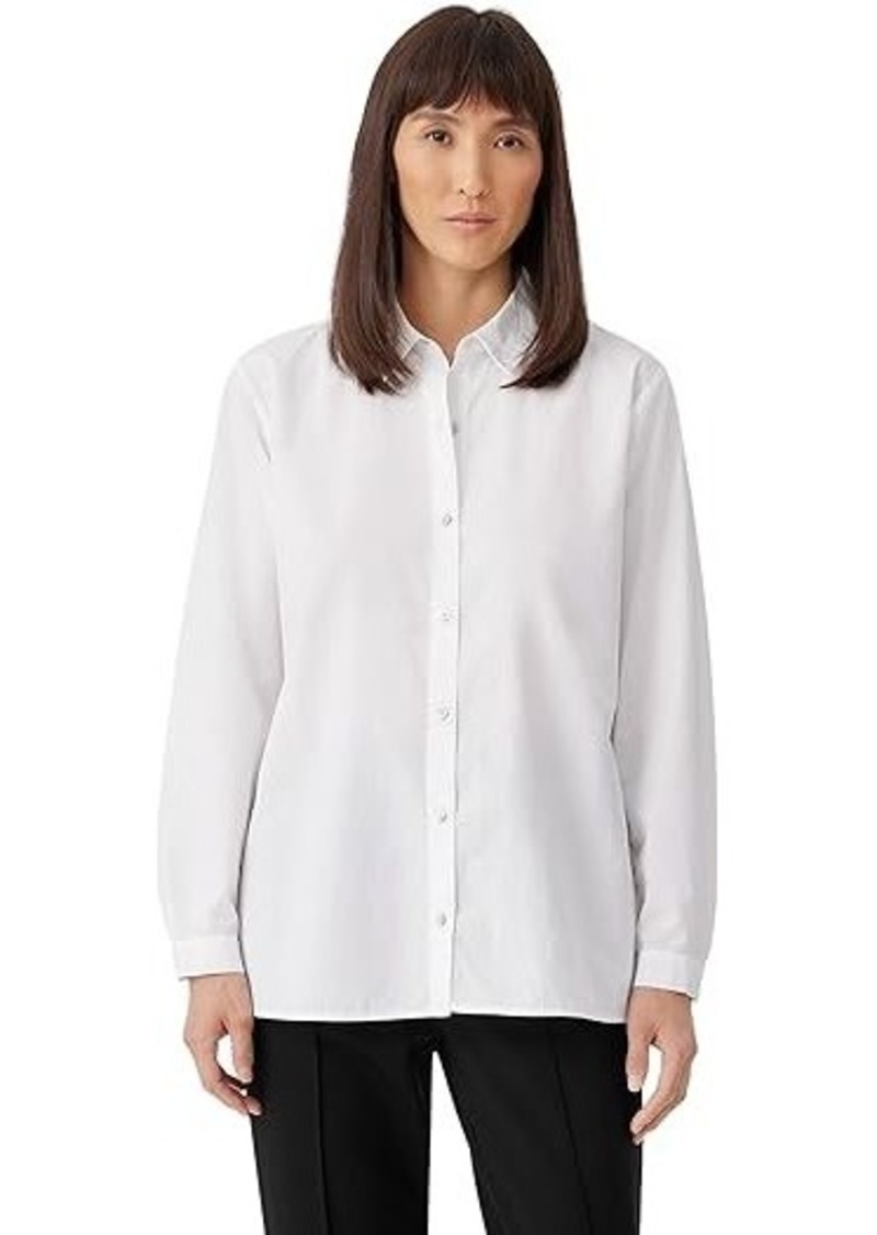 Eileen Fisher Petite Classic Collar Shirt