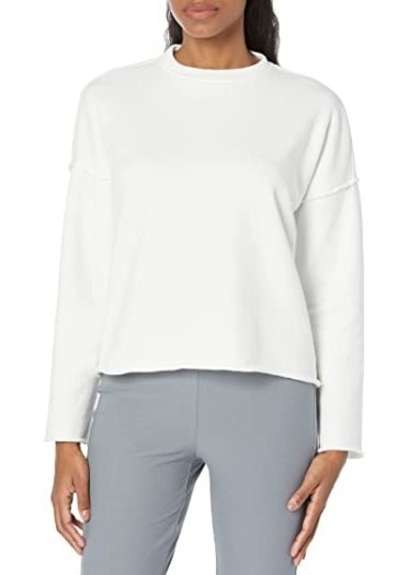 Eileen Fisher Petite High Crew Neck Box Top