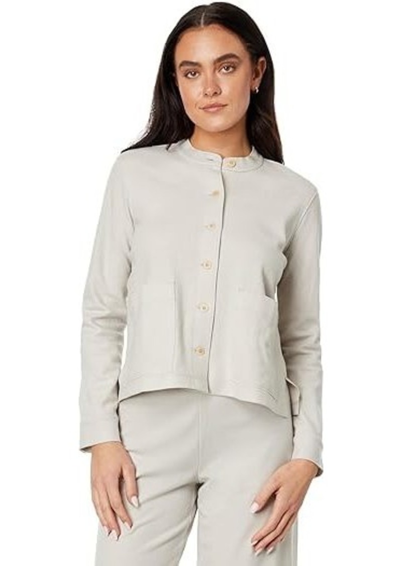 Eileen Fisher Petite Mandarin Collar Jacket