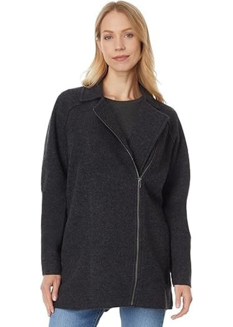 Eileen Fisher Petite Motorcycle Jacket With Zip Front