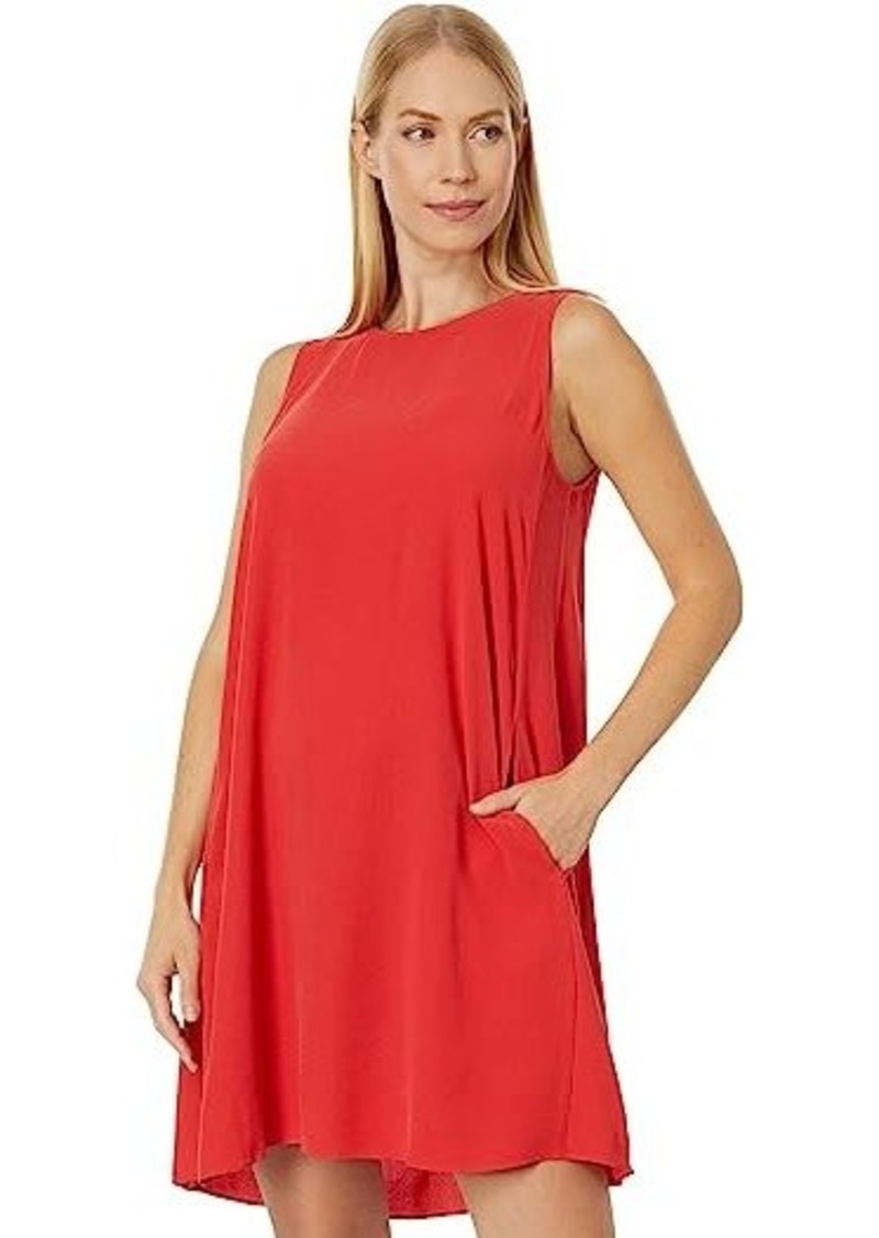 Eileen Fisher Petite Round Neck Knee Length Dress