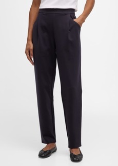 Eileen Fisher Pleated Cropped Flex Ponte Pants