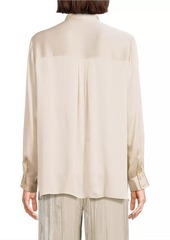 Eileen Fisher Plisse Silk Shirt