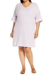 Eileen Fisher Organic Cotton V-Neck Dress