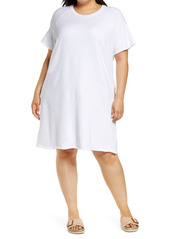 Eileen Fisher Raglan Organic Cotton Sweatshirt Dress