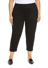 Plus Size Women's Eileen Fisher Slouchy Ankle Ponte Pants