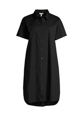 Eileen Fisher Poplin Short-Sleeve Shirtdress