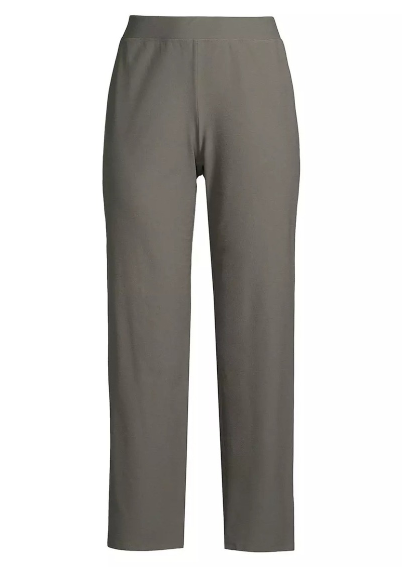 Eileen Fisher Pull-On Straight-Leg Ankle Pants