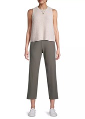 Eileen Fisher Pull-On Straight-Leg Ankle Pants