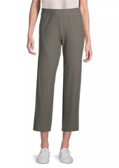 Eileen Fisher Pull-On Straight-Leg Ankle Pants
