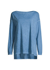 Eileen Fisher Relaxed Slub Jersey Top