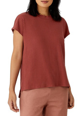 Eileen Fisher Rib-Knit T-Shirt
