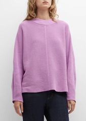 Eileen Fisher Ribbed Dolman-Sleeve Cashmere-Blend Pullover