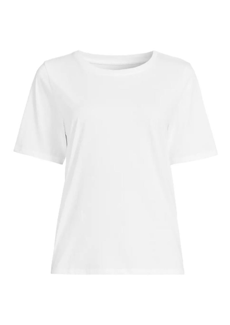 Eileen Fisher Round Neck Cotton T-Shirt