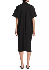 Eileen Fisher Short-Sleeve Cotton Shirtdress