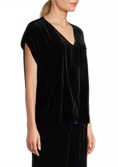 Eileen Fisher Silk-Blend V-Neck T-Shirt