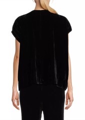 Eileen Fisher Silk-Blend V-Neck T-Shirt