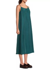 Eileen Fisher Silk Midi-Slipdress