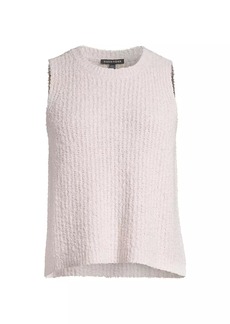 Eileen Fisher Sleeveless Cotton-Blend Sweater