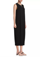 Eileen Fisher Sleeveless Jersey Midi-Dress