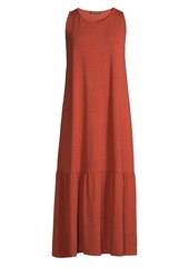 Eileen Fisher Sleeveless Tiered Knit Midi-Dress