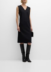 Eileen Fisher Sleeveless Wool Jersey Knee-Length Dress