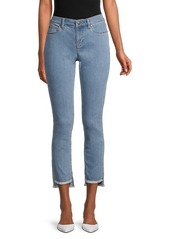 Eileen Fisher Slim-Fit Step-Hem Ankle Jeans