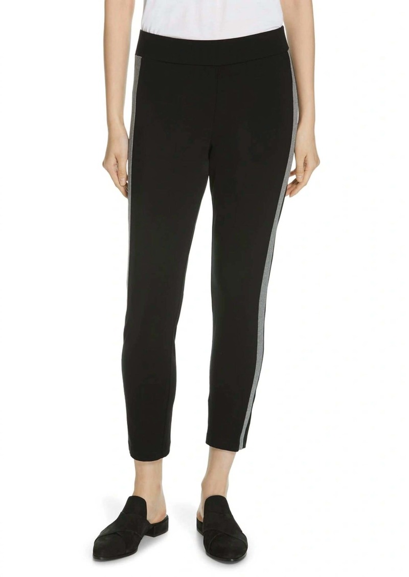 Eileen Fisher Slim Pant Organic Jersey In Black