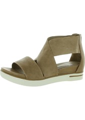 Eileen Fisher Sport Womens Leather Criss Cross Wedges