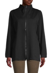 Eileen Fisher Stand-Collar Jacket