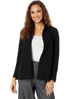 Eileen Fisher Stand Collar Long Jacket