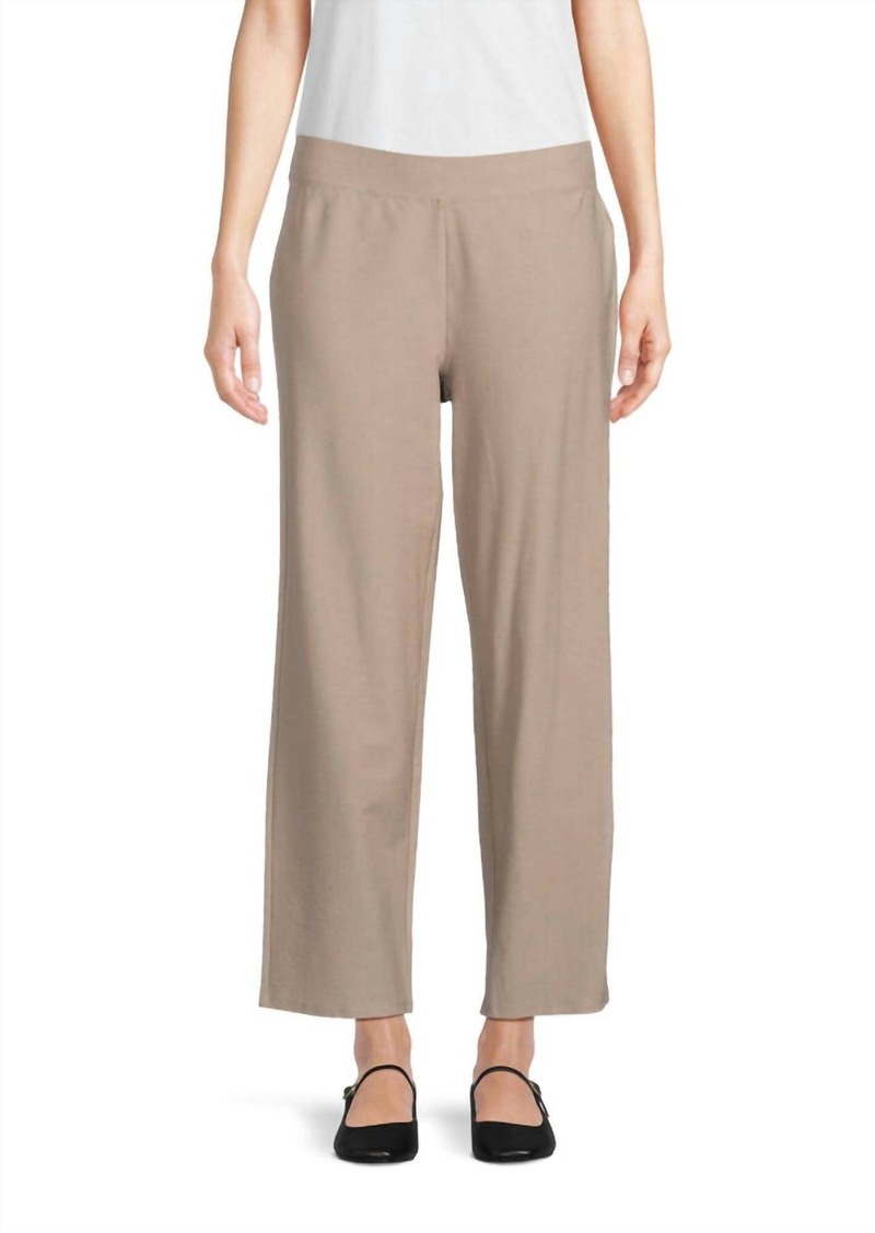 Eileen Fisher Straight Ankle Pant In Briar