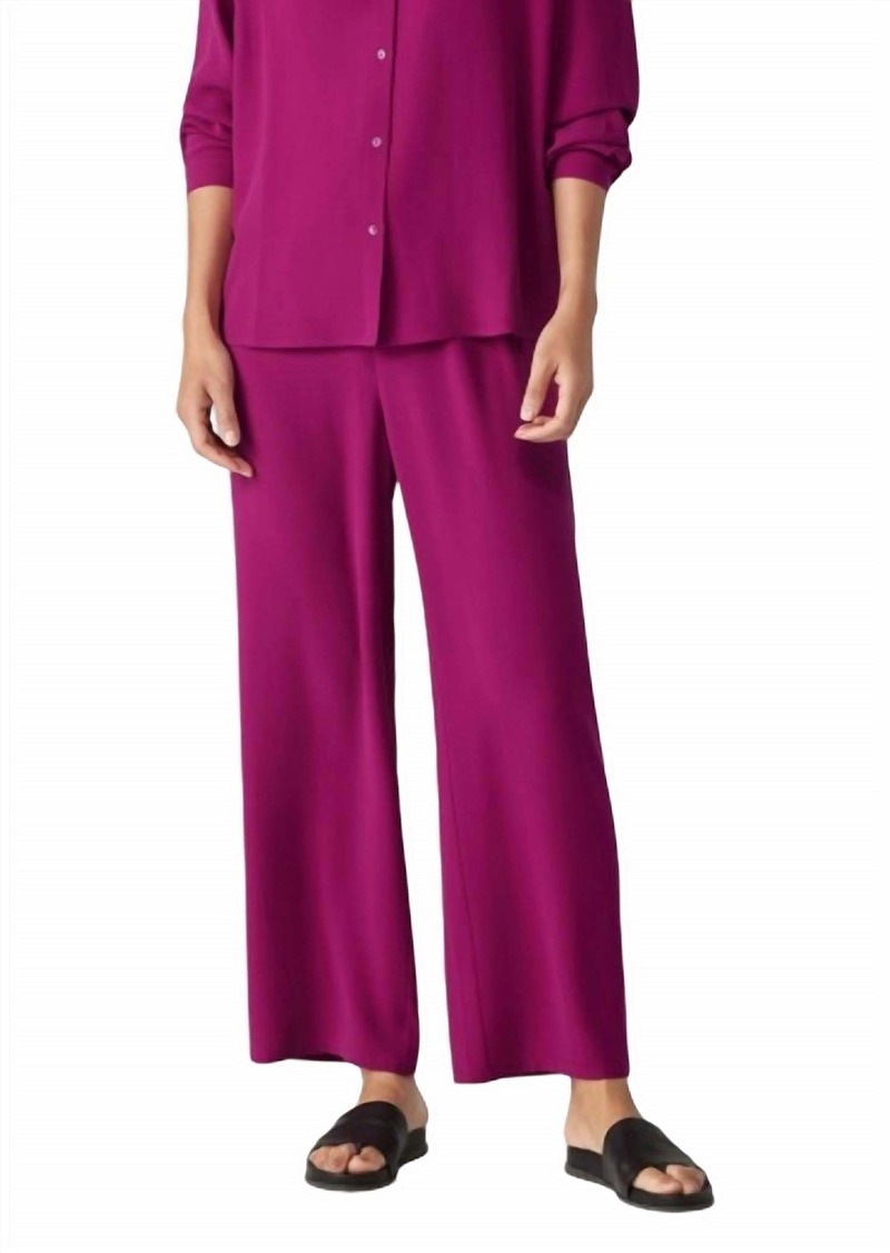 Eileen Fisher Straight Ankle Pant In Rhapsody